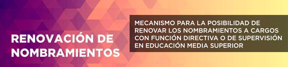 RENOVACIÓN DE NOMBRAMIENTOS